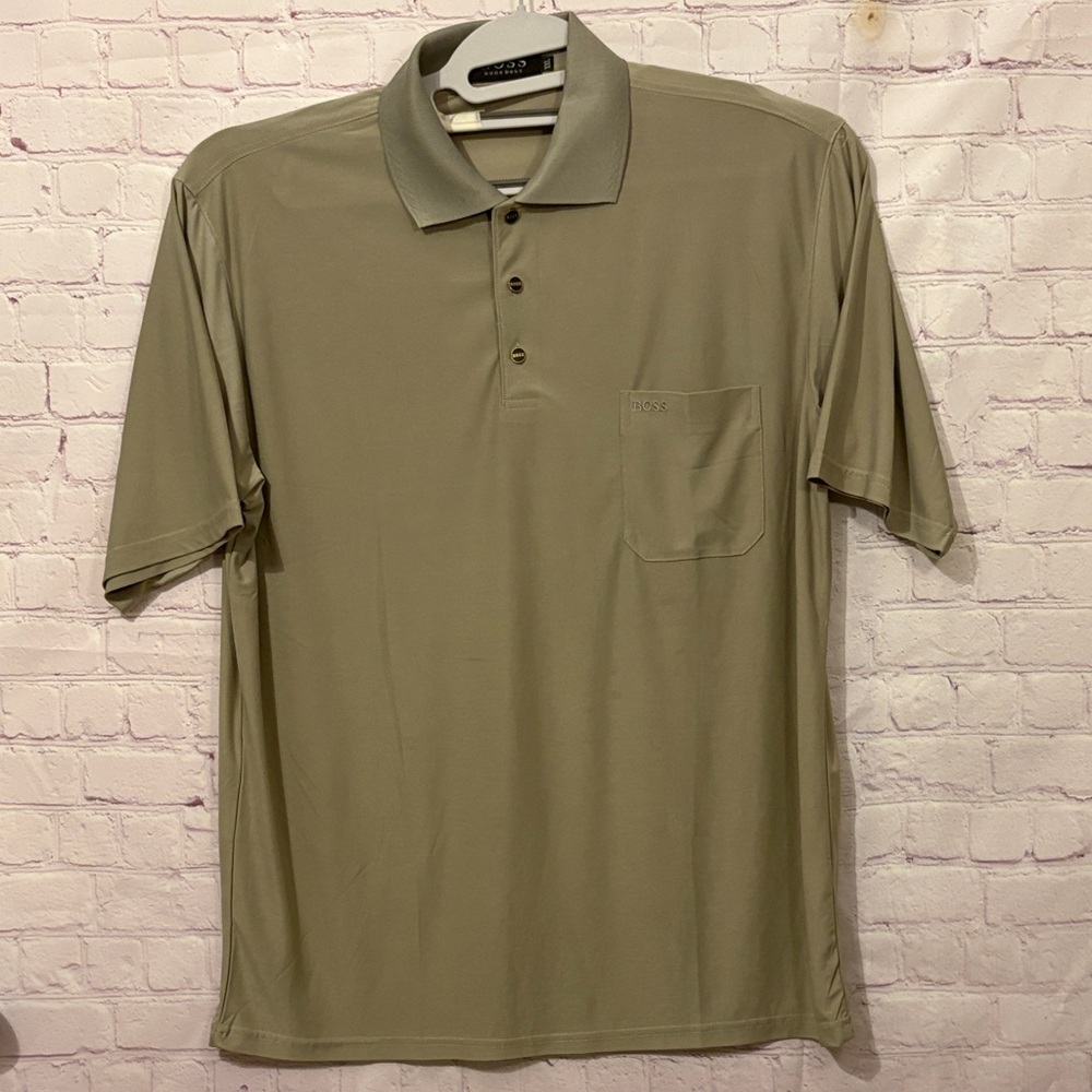 Hugo Boss Men's Sage Silk Polo Shirt Sz: XXL